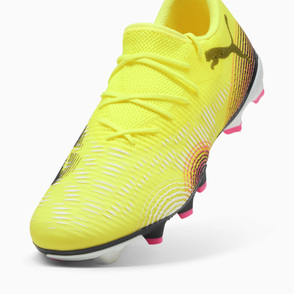 FUTURE 8 MATCH FG/AG Low Football Boots Unisex, Yellow Alert-PUMA Black-Sun Struck, large-ZAF