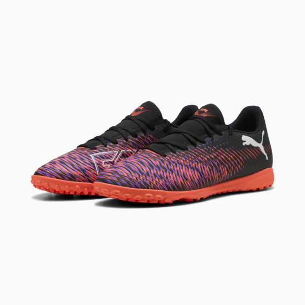 Tacos de futbol FUTURE 8 PLAY TT, PUMA Black-PUMA White-Glowing Red, large-MEX