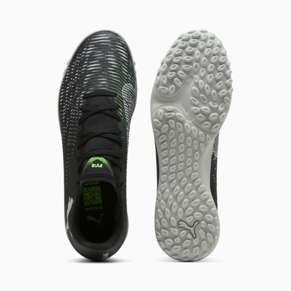 Tacos de futbol FUTURE 8 PLAY TT, PUMA Black-Cool Light Gray-Fluo Green, large-MEX