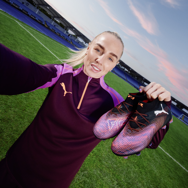 Botines de fútbol FUTURE 8 ULTIMATE FG para mujer, PUMA Black-PUMA White-Glowing Red, large-ARG