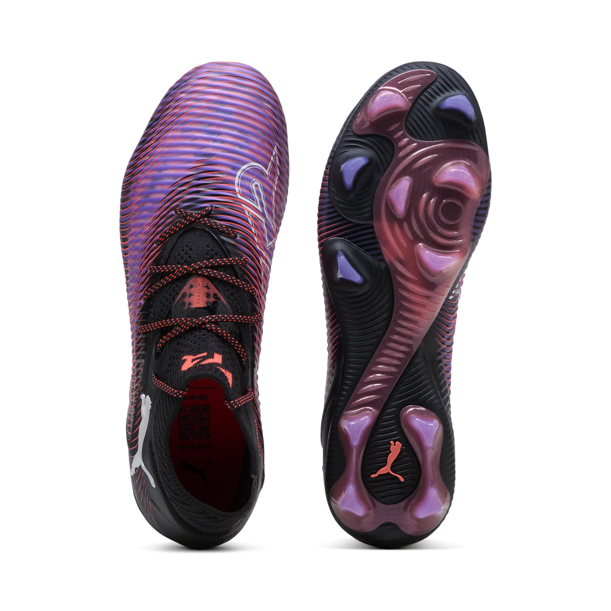 PUMA FUTURE 8 ULTIMATE FG voetbalschoenen voor Dames, Zwart/Rood/Wit, Maat 37 thumbnail 5