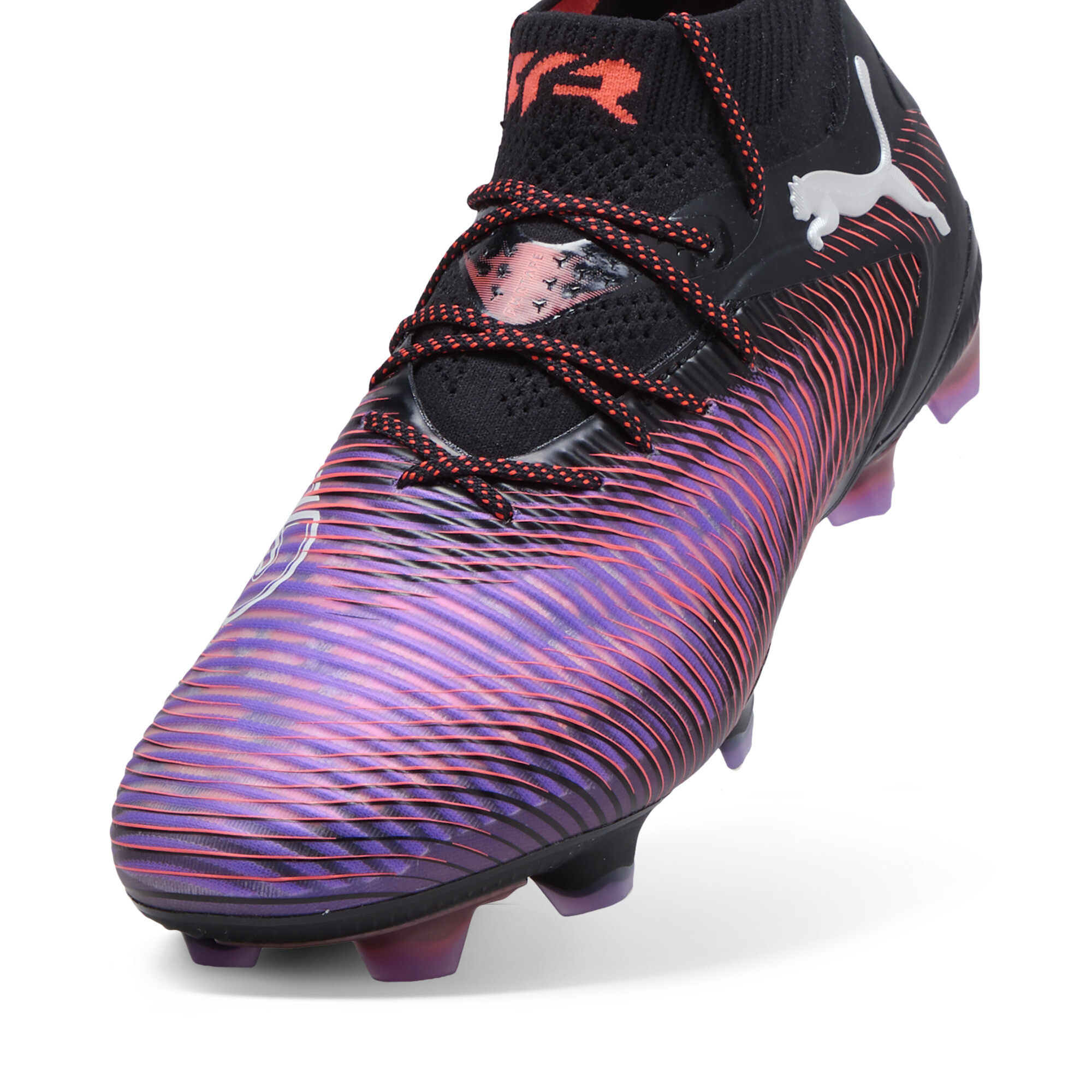 PUMA FUTURE 8 ULTIMATE FG voetbalschoenen voor Dames, Zwart/Rood/Wit, Maat 37 thumbnail 3