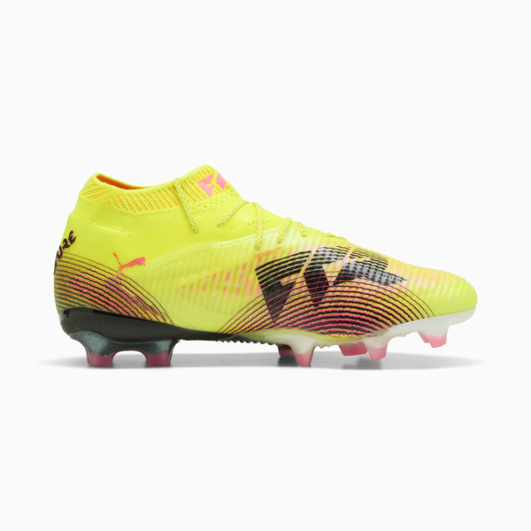 FUTURE 8 ULTIMATE FG Football Boots Women, Yellow Alert-PUMA Black-Sun Struck, large-MEX