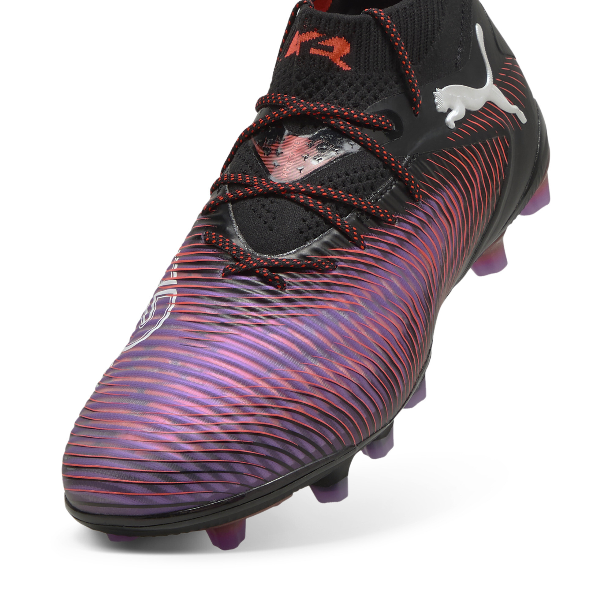 FUTURE 8 ULTIMATE AG voetbalschoenen voor Dames, Zwart/Rood/Wit, Maat 41 | PUMA