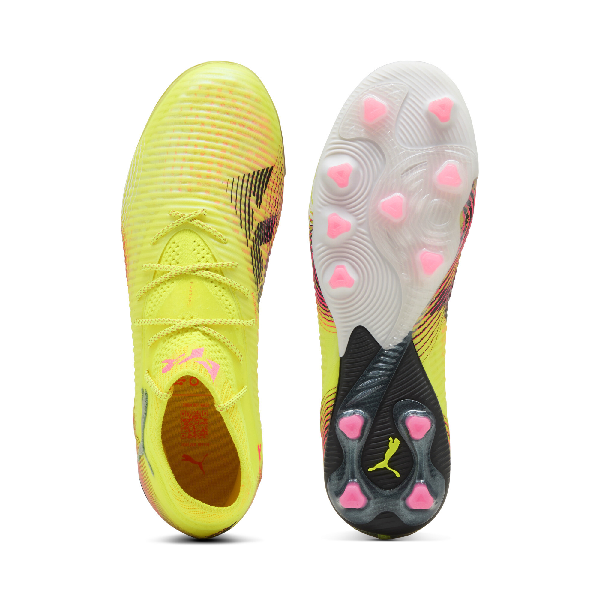 PUMA FUTURE 8 ULTIMATE AG voetbalschoenen voor Dames, Zwart/Geel, Maat 41 thumbnail 5