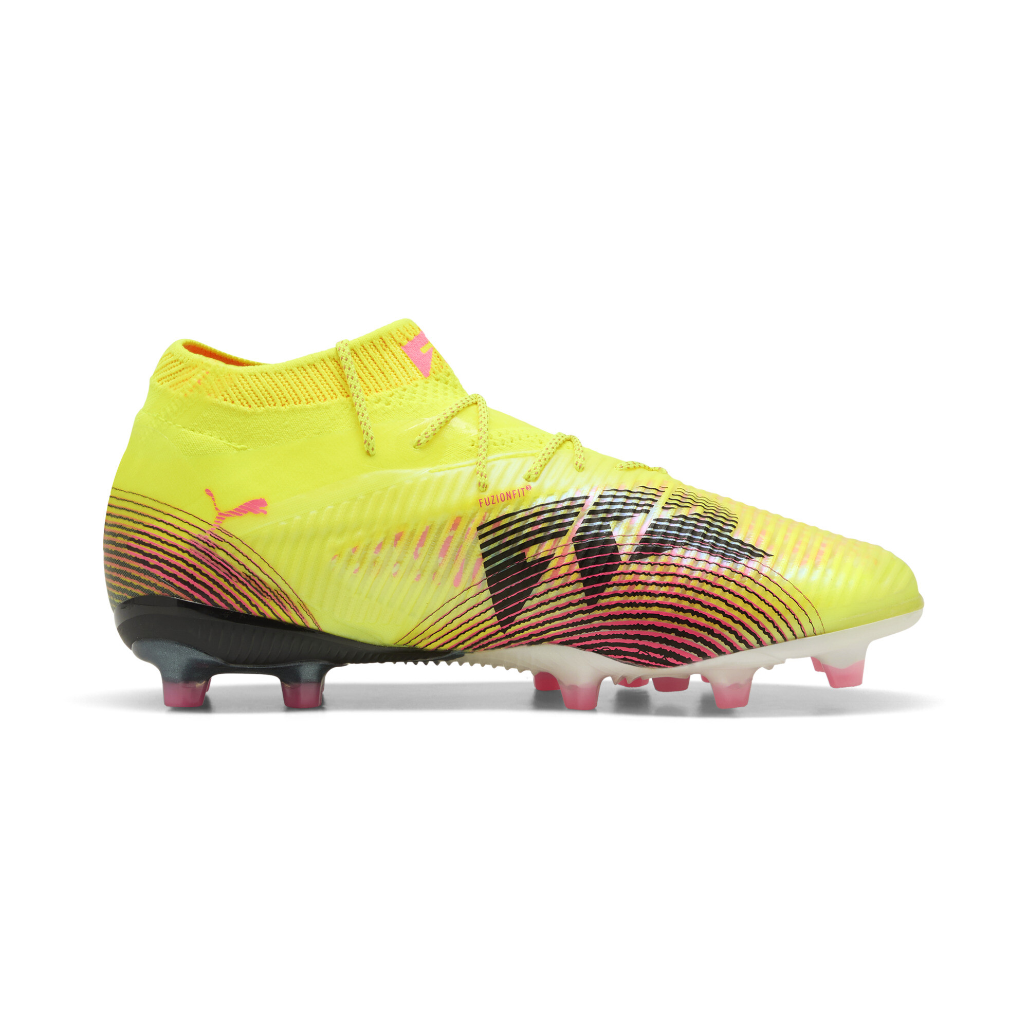 PUMA FUTURE 8 ULTIMATE AG voetbalschoenen voor Dames, Zwart/Geel, Maat 41 thumbnail 4
