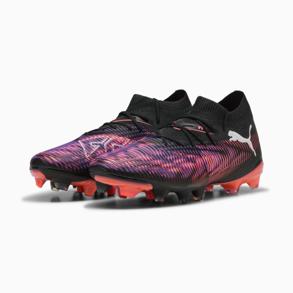 FUTURE 8 MATCH FG/AG Football Boots Women, PUMA Black-PUMA White-Glowing Red, large-MEX