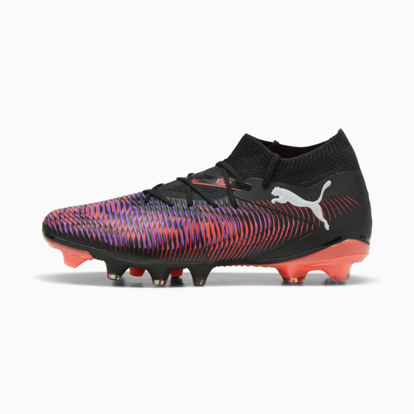 FUTURE 8 MATCH FG/AG Football Boots Women, PUMA Black-PUMA White-Glowing Red, large-MEX