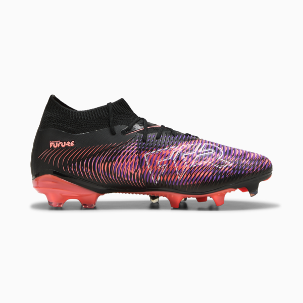 FUTURE 8 MATCH FG/AG Football Boots Women, PUMA Black-PUMA White-Glowing Red, large-MEX