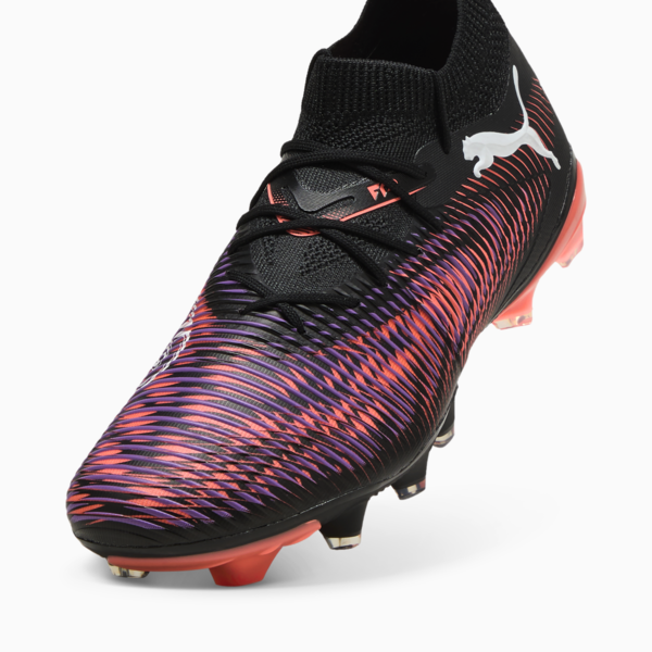 FUTURE 8 MATCH FG/AG Football Boots Women, PUMA Black-PUMA White-Glowing Red, large-MEX