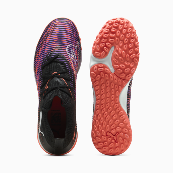 Tacos de fútbol FUTURE 8 MATCH TT para mujer, PUMA Black-PUMA White-Glowing Red, large-MEX