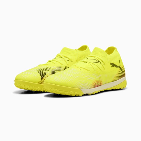 Tacos de fútbol FUTURE 8 MATCH TT para mujer, Yellow Alert-PUMA Black-Sun Struck, large-MEX
