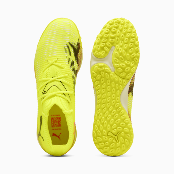 Tacos de fútbol FUTURE 8 MATCH TT para mujer, Yellow Alert-PUMA Black-Sun Struck, large-MEX