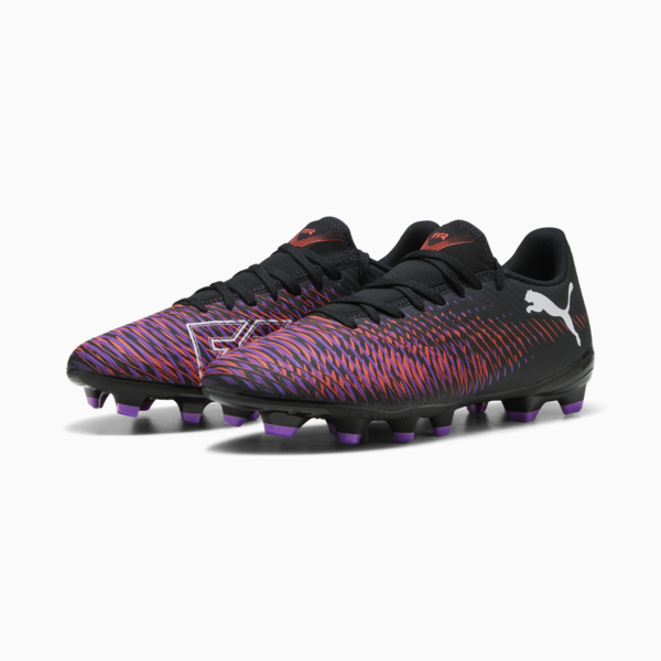 Tacos de fútbol FUTURE 8 MATCH FG/AG para mujer, PUMA Black-PUMA White-Glowing Red, large-MEX