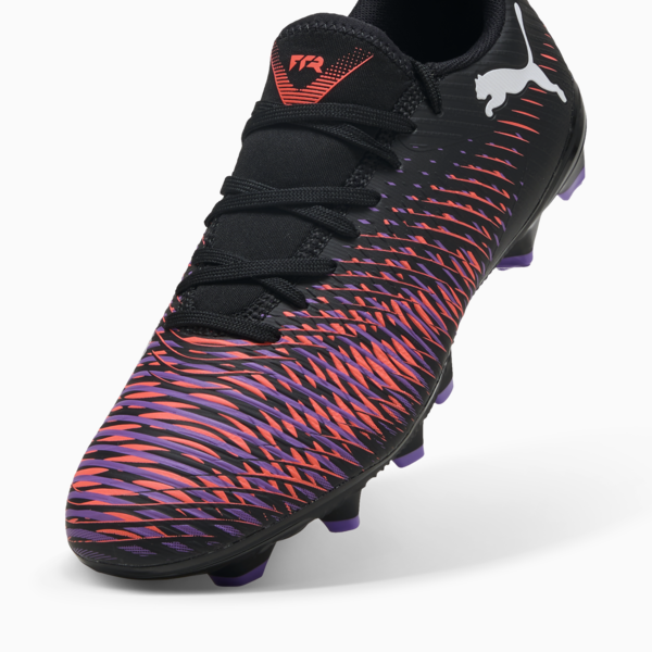 Tacos de fútbol FUTURE 8 MATCH FG/AG para mujer, PUMA Black-PUMA White-Glowing Red, large-MEX
