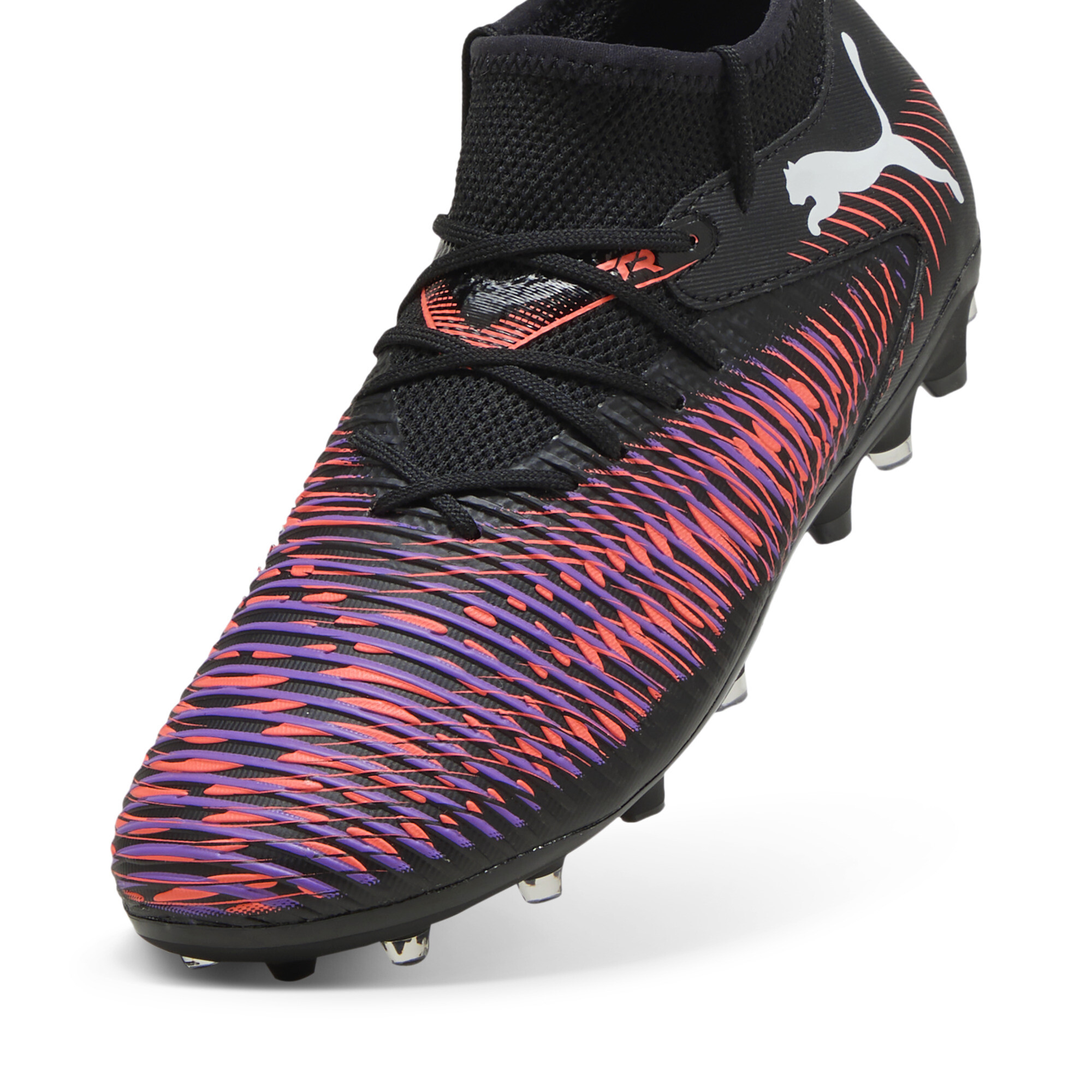 FUTURE 8 MATCH MG voetbalschoenen, Zwart/Rood/Wit, Maat 31 | PUMA