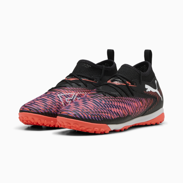 Tacos de fútbol FUTURE 8 MATCH TT, PUMA Black-PUMA White-Glowing Red, large-MEX