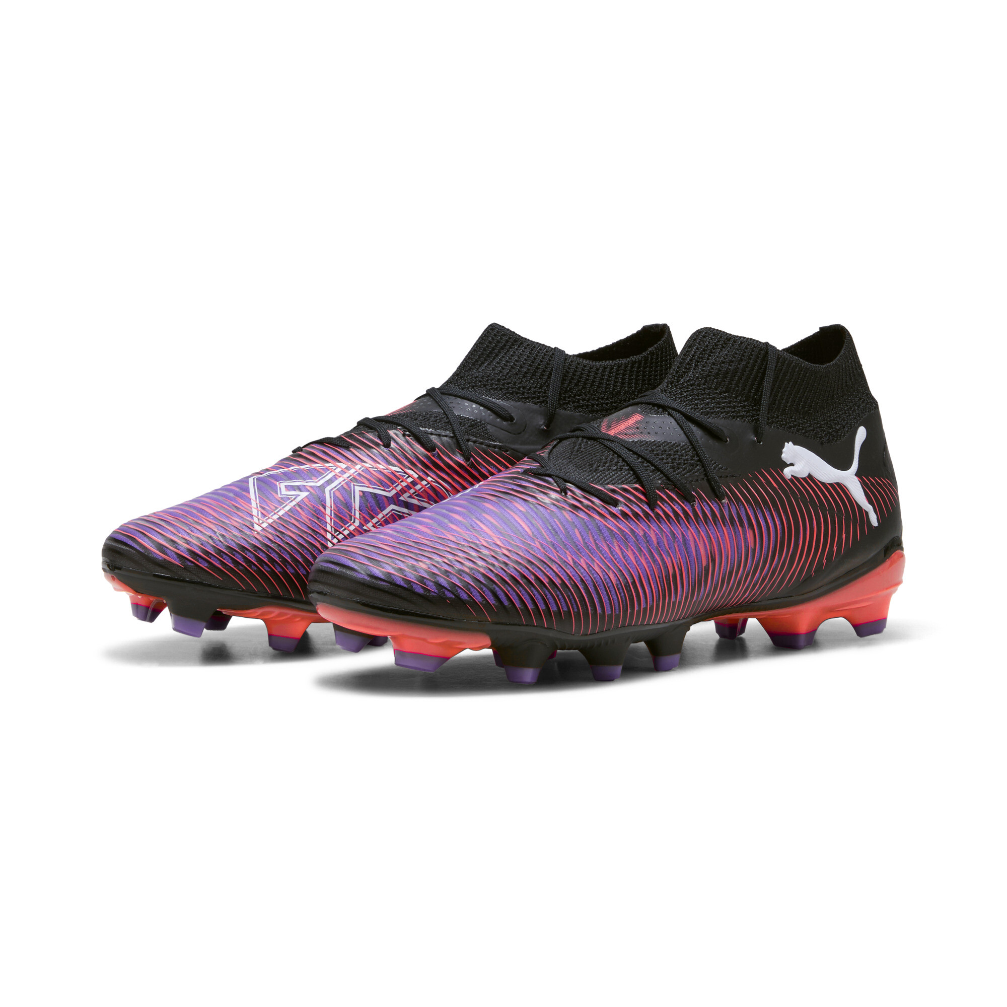 PUMA FUTURE 8 PRO FG/AG voetbalschoenen voor Dames, Zwart/Rood/Wit, Maat 38,5 thumbnail 6