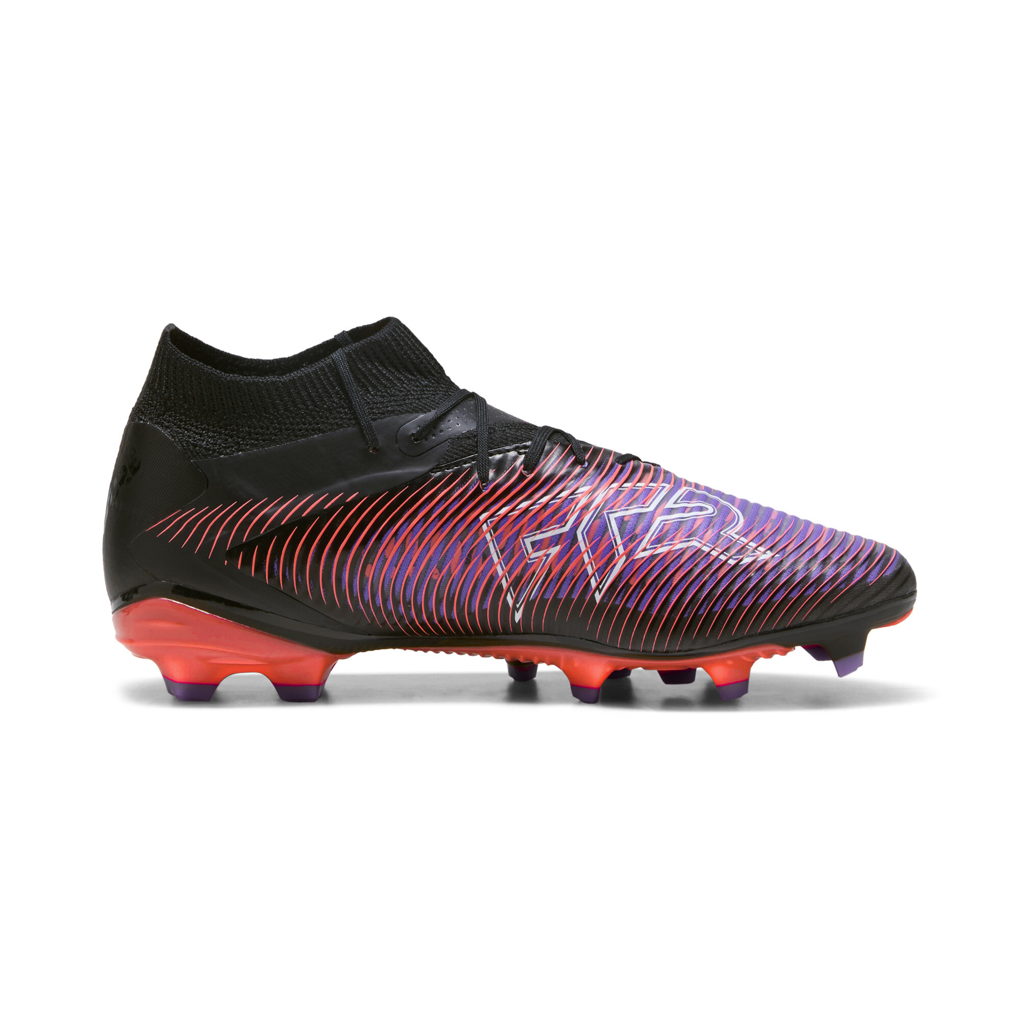 PUMA FUTURE 8 PRO FG/AG voetbalschoenen voor Dames, Zwart/Rood/Wit, Maat 38,5 thumbnail 3