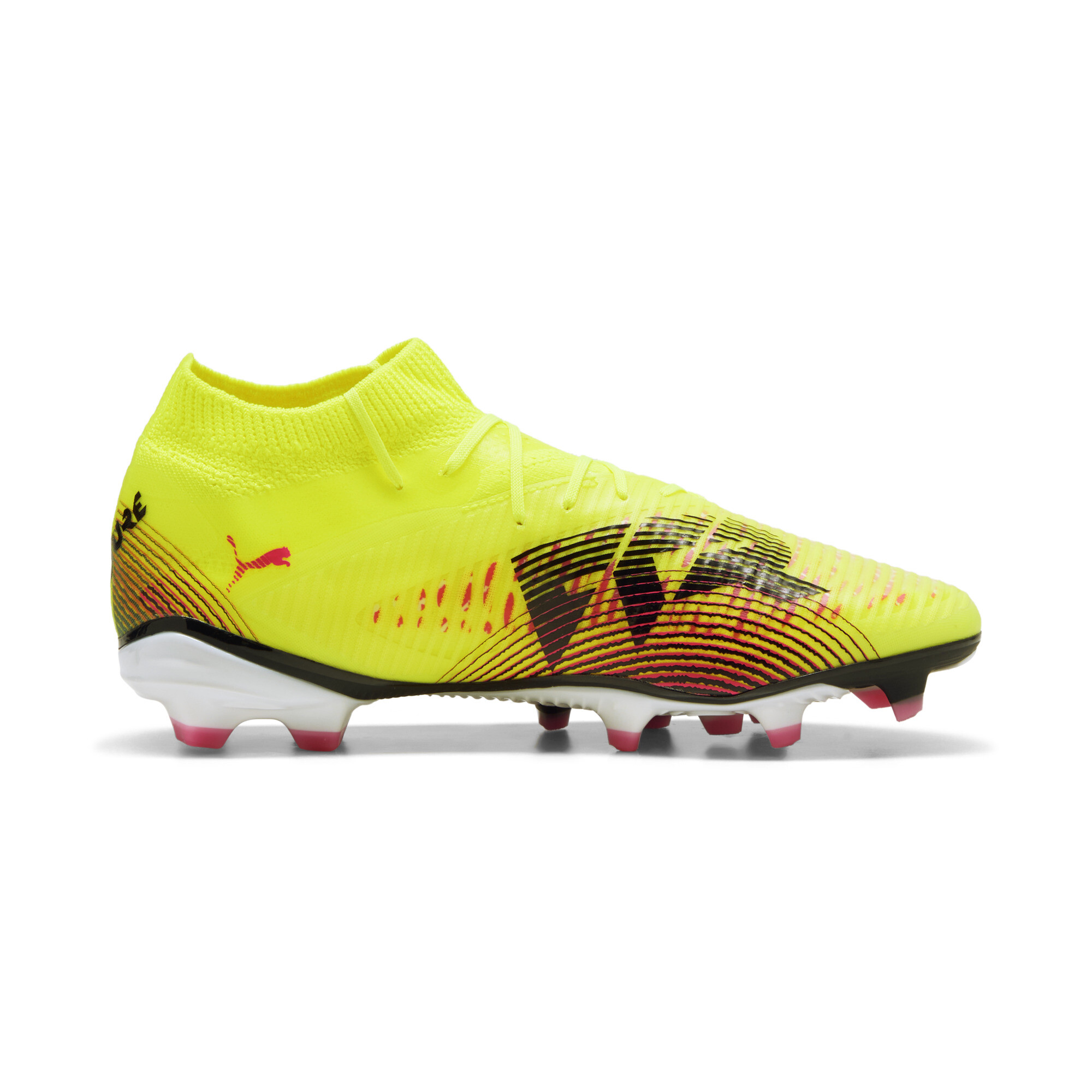 PUMA FUTURE 8 PRO FG/AG voetbalschoenen voor Dames, Zwart/Geel, Maat 42,5 thumbnail 3
