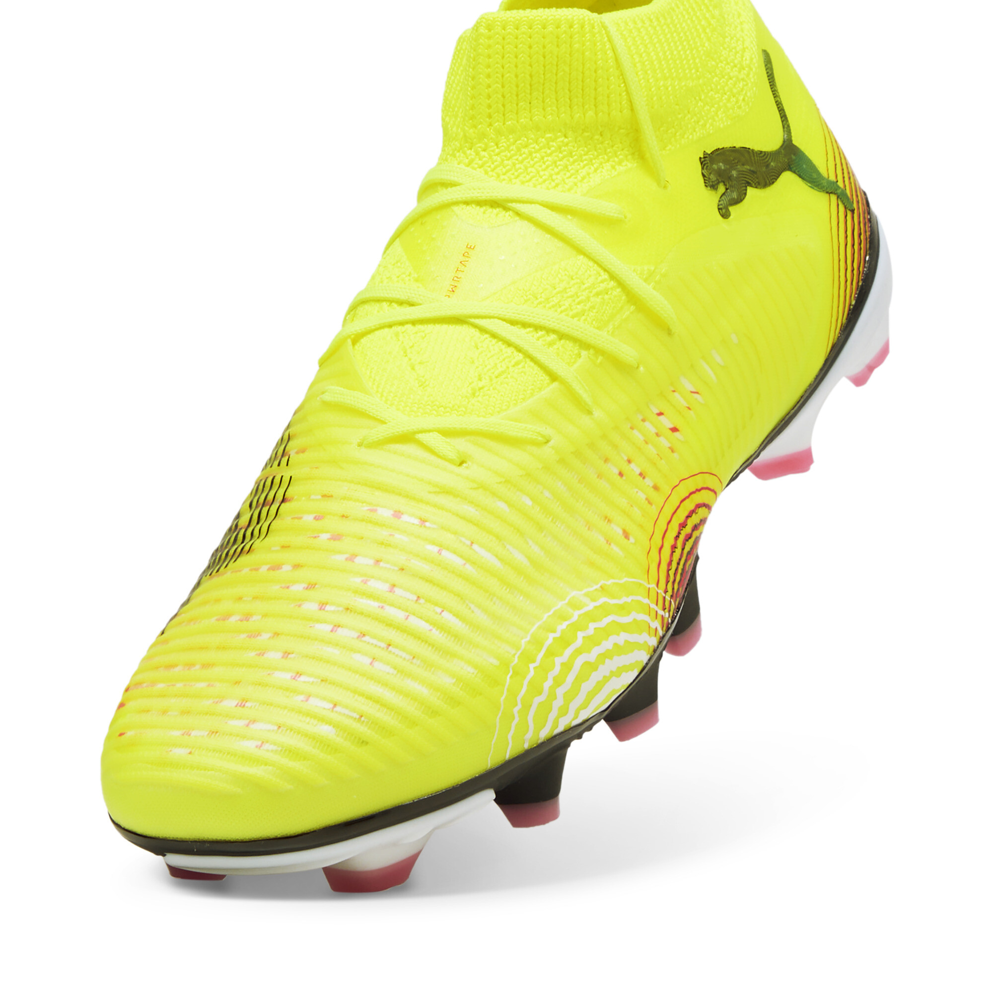 PUMA FUTURE 8 PRO FG/AG voetbalschoenen voor Dames, Zwart/Geel, Maat 42,5 thumbnail 2