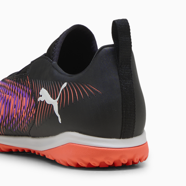 FUTURE 8 MATCH TT +Mid Laceless Football Boots Youth, PUMA Black-PUMA White-Glowing Red, large-MEX