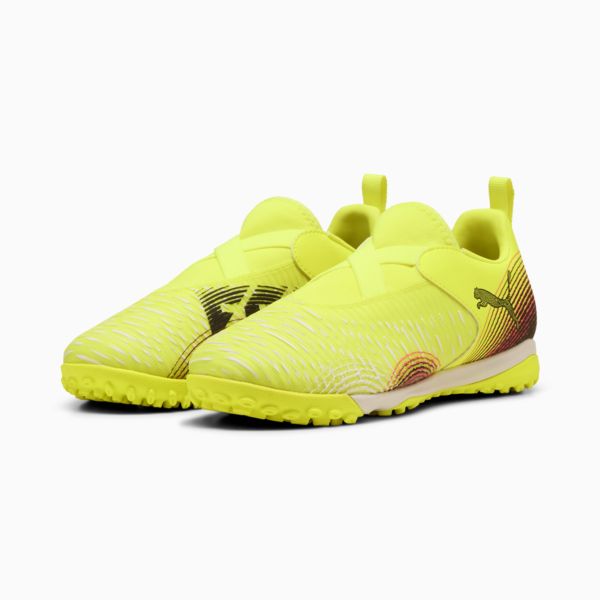 Tacos de fútbol FUTURE 8 MATCH TT +Mid para adolescentes, Yellow Alert-PUMA Black-Sun Struck, large-MEX