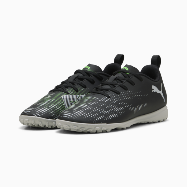 Tacos de fútbol adolescente FUTURE 8 PLAY TT para adolescentes, PUMA Black-Cool Light Gray-Fluo Green, large-MEX