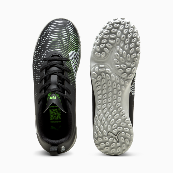 Tacos de fútbol adolescente FUTURE 8 PLAY TT para adolescentes, PUMA Black-Cool Light Gray-Fluo Green, large-MEX