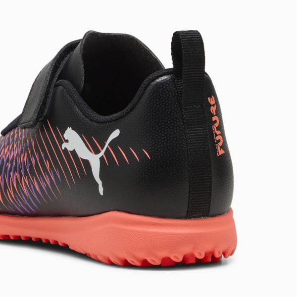 Tacos de fútbol adolescente FUTURE 8 PLAY TT, PUMA Black-PUMA White-Glowing Red, large-MEX