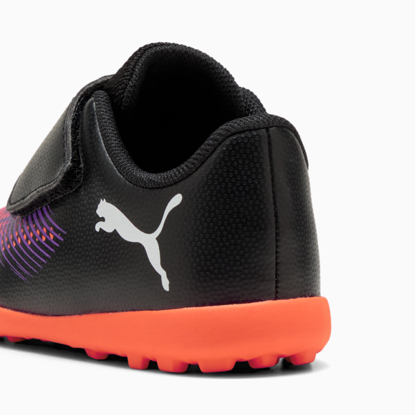 Tacos de fútbol FUTURE 8 PLAY TT para bebés, PUMA Black-PUMA White-Glowing Red, large-MEX