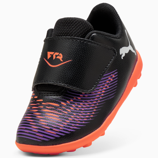 Tacos de fútbol FUTURE 8 PLAY TT para bebés, PUMA Black-PUMA White-Glowing Red, large-MEX