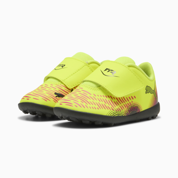 FUTURE 8 PLAY TT V Football Boots Kids, Yellow Alert-PUMA Black-Sun Struck, large-MEX