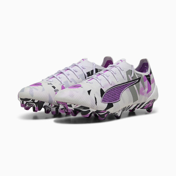 ULTRA 5 ULTIMATE FOREVER FG Football Boots Unisex, PUMA White-Pure Magenta-Feather Gray-PUMA Black, large-ZAF
