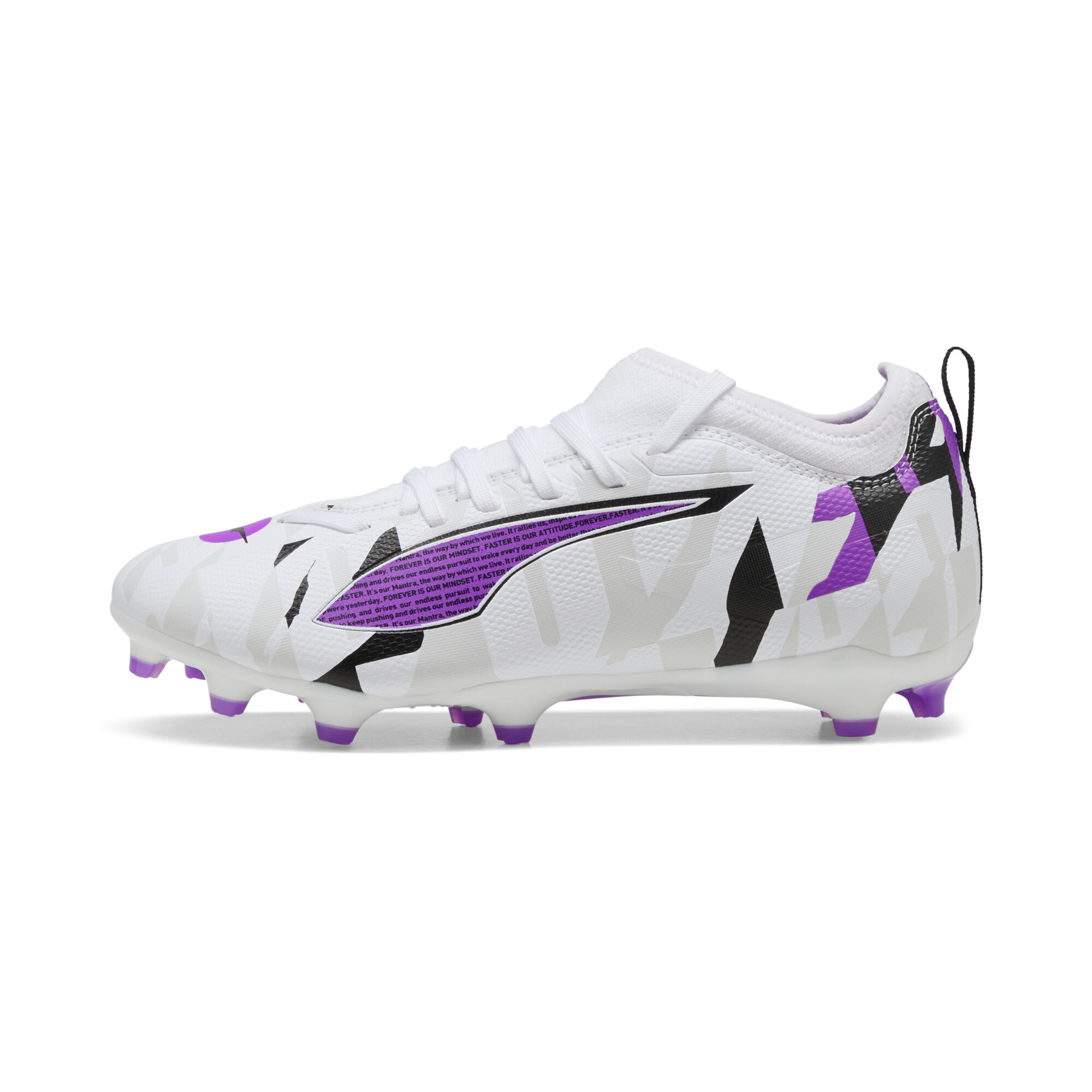 Puma ULTRA 5 MATCH FOREVER FG/AG Fußballschuhe Teenager Für Für Kinder | White/Pure Magenta/Feather Gray | Größe: 30