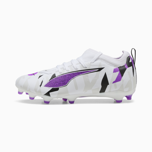 Tacos de fútbol ULTRA 5 MATCH FOREVER FG/AG para adolescentes, PUMA White-Pure Magenta-Feather Gray-PUMA Black, large-MEX