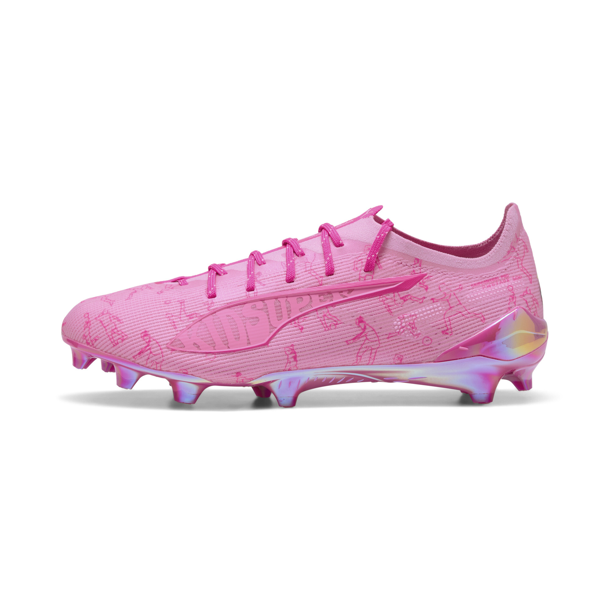 シューズ PUMA ULTRA5 ULTRA 5 ULTIMATE x KIDSUPER FG Football Boots Unisex | pink