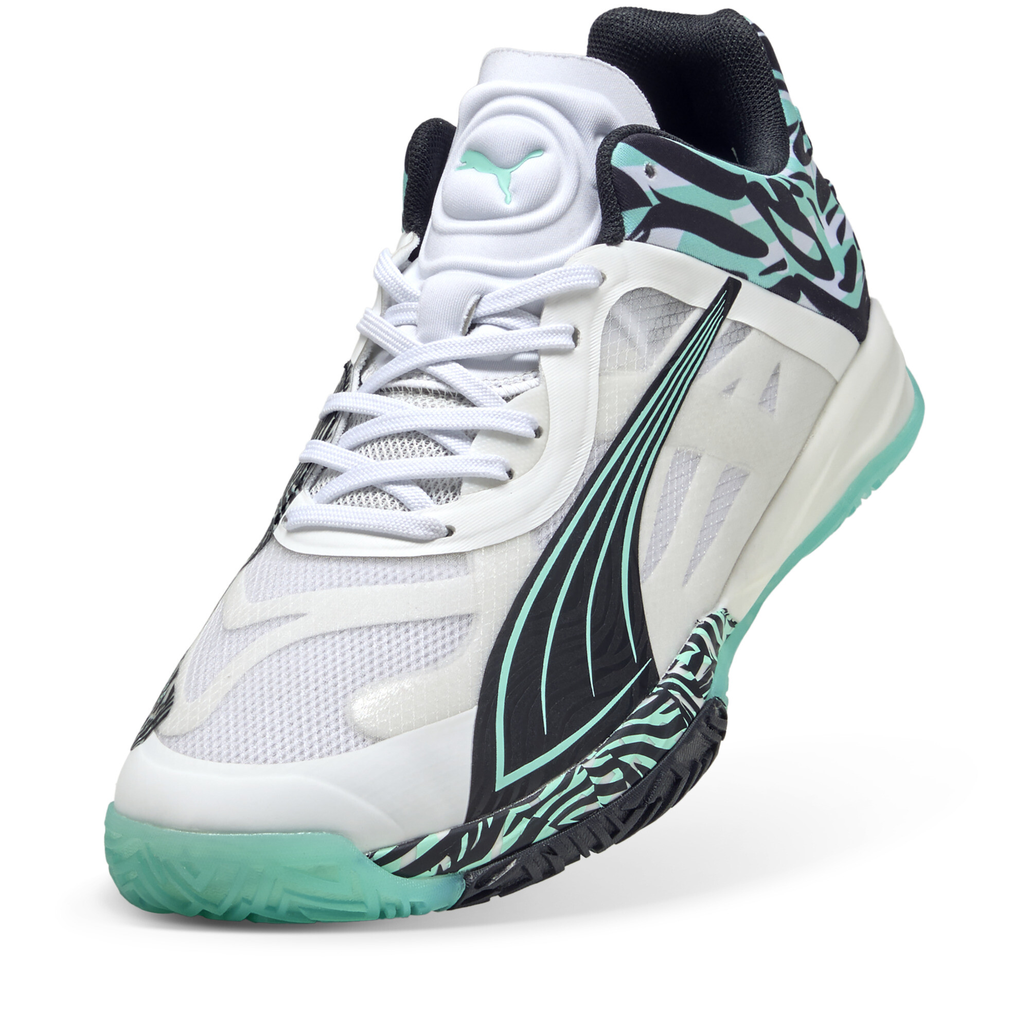 Puma Accelerate NITRO™ SQD UNTMD Handball Shoes, White, Size 41, Shoes