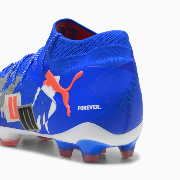 Tacos de fútbol FUTURE 8 ULTIMATE FG, PUMA White-Ultra Blue-Feather Gray-PUMA Black-Glowing Red, large-MEX