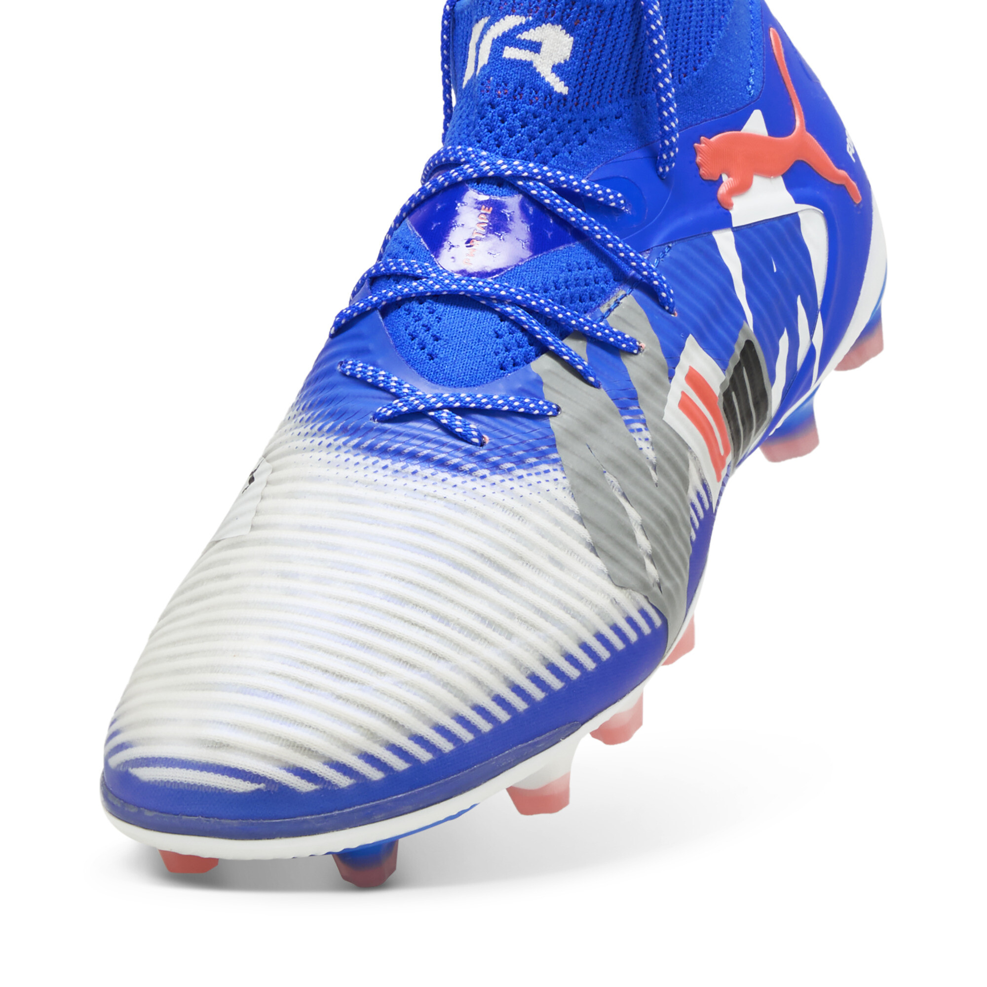 FUTURE 8 ULTIMATE FOREVER AG uniseks voetbalschoenen, Blauw/Grijs/Wit, Maat 42 | PUMA