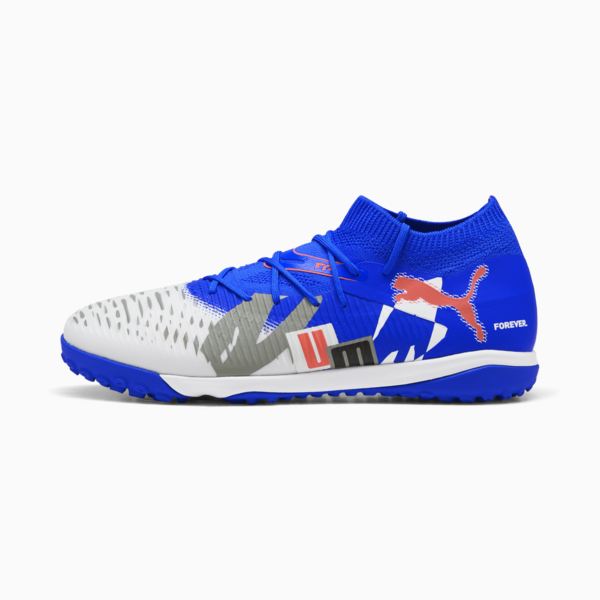 Tacos de fútbol FUTURE 8 MATCH FOREVER TT, PUMA White-Ultra Blue-Feather Gray-PUMA Black-Glowing Red, large-MEX