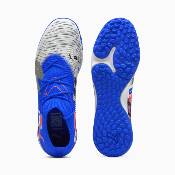 Tacos de fútbol FUTURE 8 MATCH FOREVER TT, PUMA White-Ultra Blue-Feather Gray-PUMA Black-Glowing Red, large-MEX