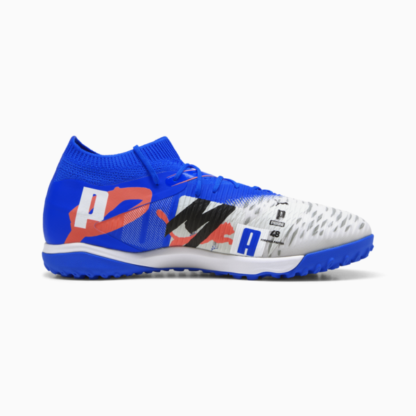 Tacos de fútbol FUTURE 8 MATCH FOREVER TT, PUMA White-Ultra Blue-Feather Gray-PUMA Black-Glowing Red, large-MEX