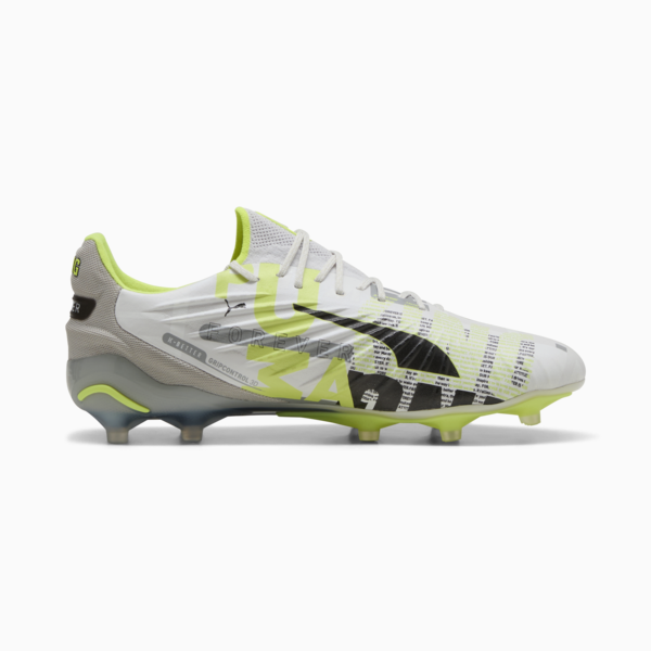KING ULTIMATE FOREVER FG/AG Football Boots Unisex, Feather Gray-Electric Lime-PUMA White-Flat Light Gray, large-ZAF