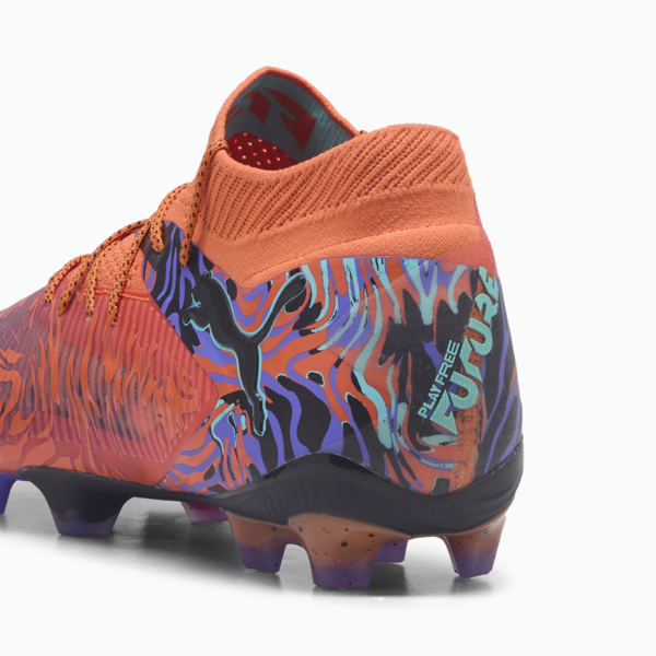 Tacos de fútbol FUTURE 8 ULTIMATE CREATIVITY FG Unisex, Orange Poppy-Dark Amethyst-Electric Peppermint-PUMA Black, large-MEX
