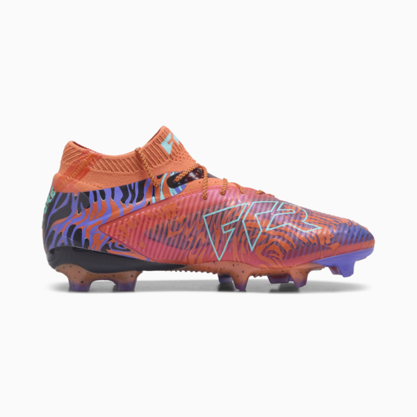 Tacos de fútbol FUTURE 8 ULTIMATE CREATIVITY FG Unisex, Orange Poppy-Dark Amethyst-Electric Peppermint-PUMA Black, large-MEX