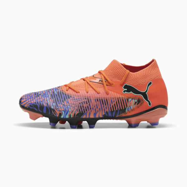 Tacos de fútbol FUTURE 8 MATCH CREATIVITY FG/AG, Orange Poppy-PUMA Black-Dark Amethyst-Electric Peppermint, large-MEX