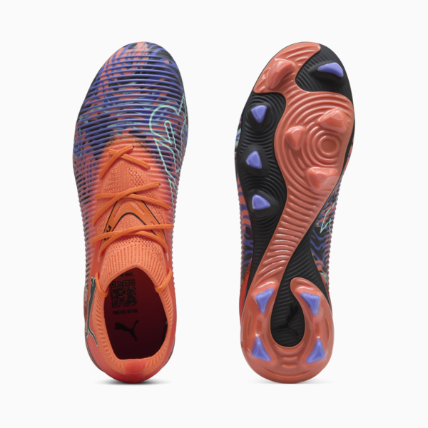Tacos de fútbol FUTURE 8 MATCH CREATIVITY FG/AG, Orange Poppy-PUMA Black-Dark Amethyst-Electric Peppermint, large-MEX