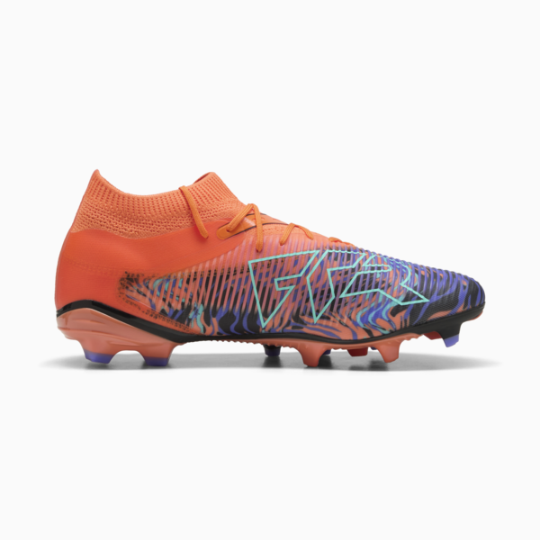 Tacos de fútbol FUTURE 8 MATCH CREATIVITY FG/AG, Orange Poppy-PUMA Black-Dark Amethyst-Electric Peppermint, large-MEX