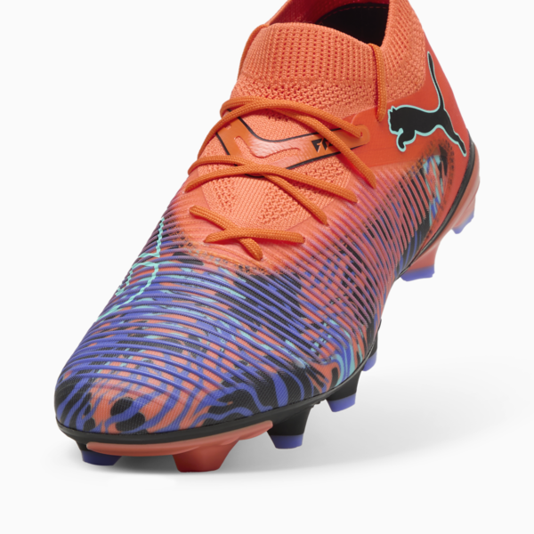 Tacos de fútbol FUTURE 8 MATCH CREATIVITY FG/AG, Orange Poppy-PUMA Black-Dark Amethyst-Electric Peppermint, large-MEX